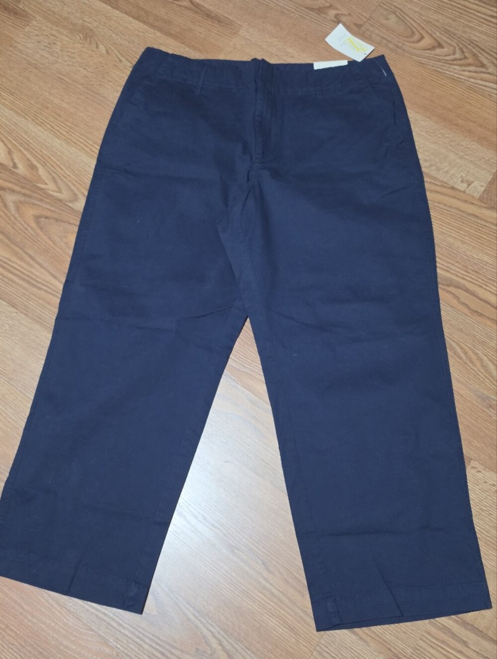 A NEW DAY  Navy Blue Straight-Leg Stretch Chinos